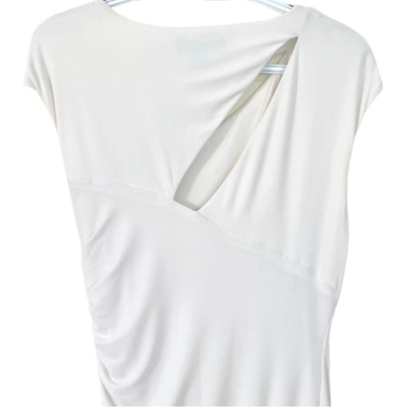 Lauren by Ralph Lauren Ivory Sheath Dress sz 10. Cutout  on back and front. - Picture 5 of 7